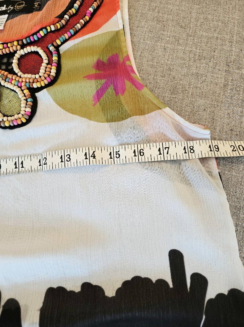 DESIGUAL BY CHRISTIAN LACROIX | US M/L Beaded Mini Dress | multicolour - Picture 7 of 8